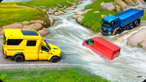 Автомобили против глубокой воды, низких труб, шипов и гигантской ямы ▶️ BeamNG Drive (ДЛИННОЕ ВИДЕО)