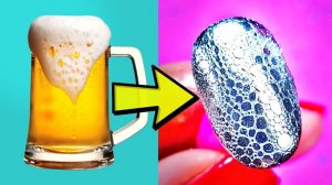 ЛАЙФХАКИ ДЛЯ НОГТЕЙ С ПЕНОЙ — Как сделать ногти-пузыри