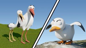 Тяжёлое перо - лёгкое сердце. Анимация от Easy 3D