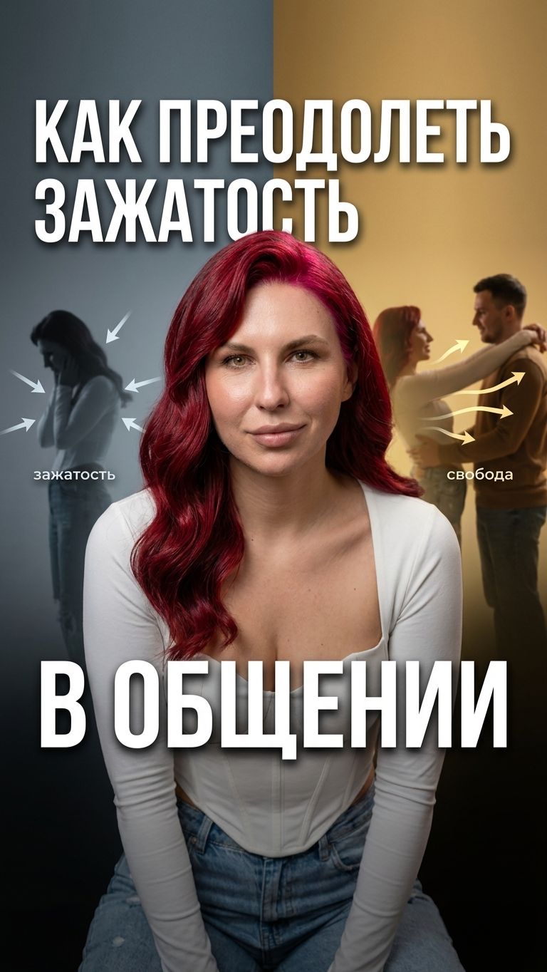Зажим — не характер. Как убрать зажатость за минуту через фокус на партнёре