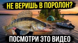 ПОРОЛОН! Судак, Окунь, Щука - КАК собрать КОМБО? Рыбалка с ночевкой.