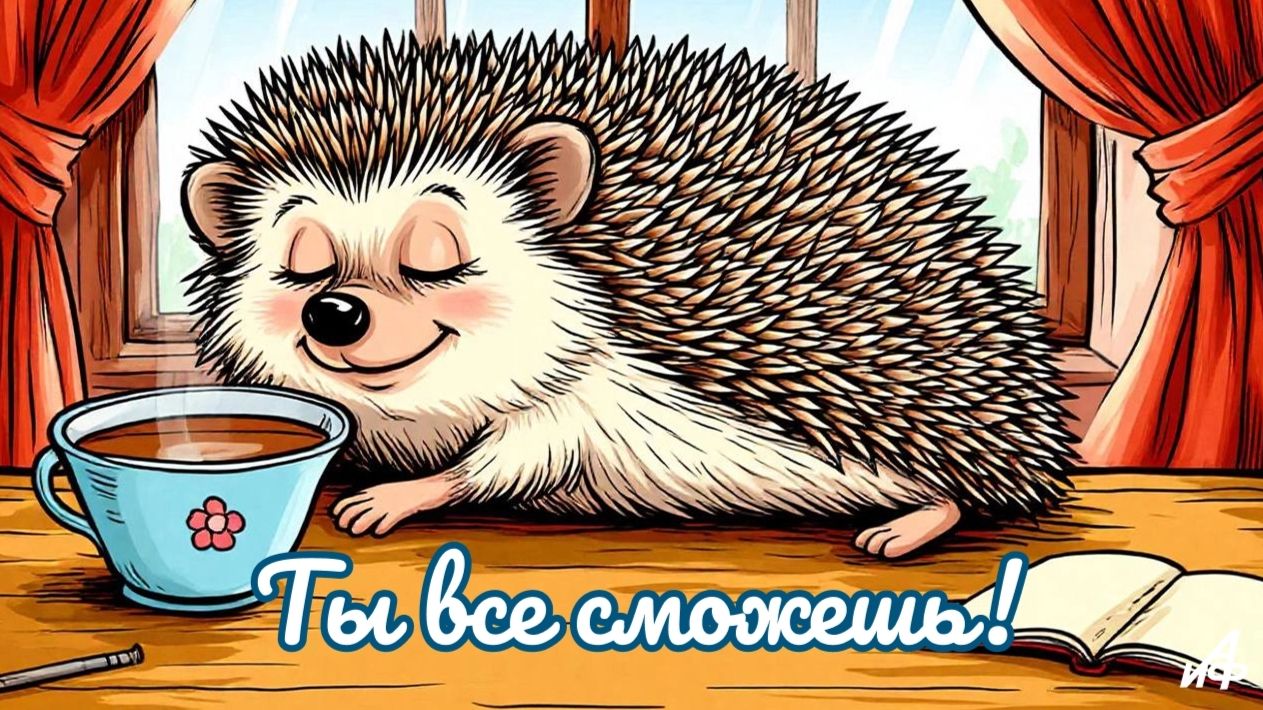 ежик доброе утро