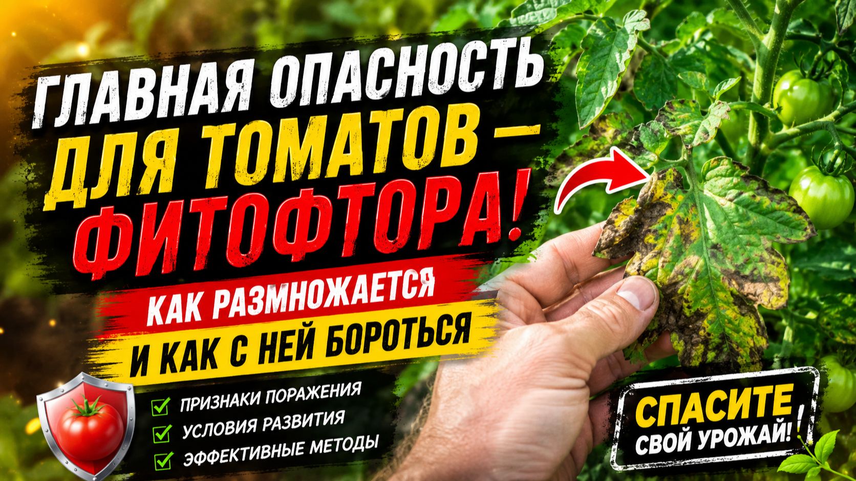 ФИТОФТОРА НА ТОМАТАХ-ВРАГ №1. Как она размножается и как с ней бороться смотреть онлайн