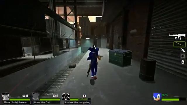 Sonic the Hedgehog Vs Stormtroopers - Epic Battle - Left 4 dead 2 Gameplay (Left 4 dead 2 Skin Mods)