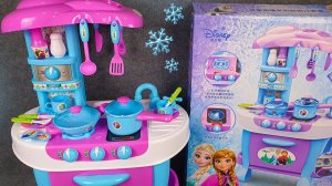 Игровой набор «Кухня Эльзы» из «Холодного сердца». Распаковка и Обзор ярких игрушек! Мультики!