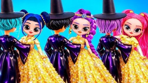 Huntrix и Saja Boys в золотом и бриллиантовом самолёте! DIY-поделки для K-Pop Охотниц на Демонов!