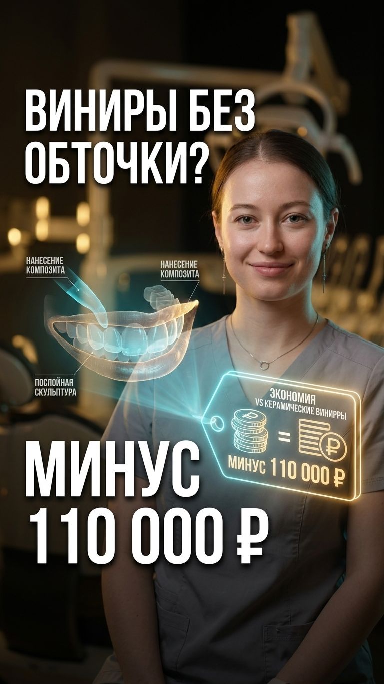 💎 Композитные виниры: цена за зуб и честные минусы процедуры