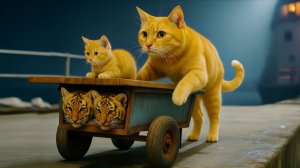 Полная история пропавшей мамы-кошки и о котёнке, о котором заботится добрая собака #Спасение тигренк