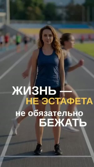 Жизнь — не эстафета. Не обязательно бежать, не передав палочку себе.