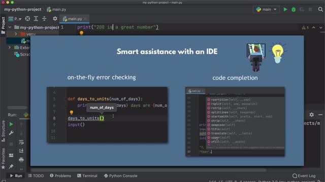 003. Первая программа на Python. IDE PyCharm смотреть онлайн