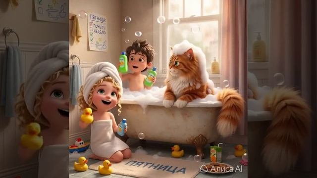 рыжий кот Персик мэйн-Кун mp4