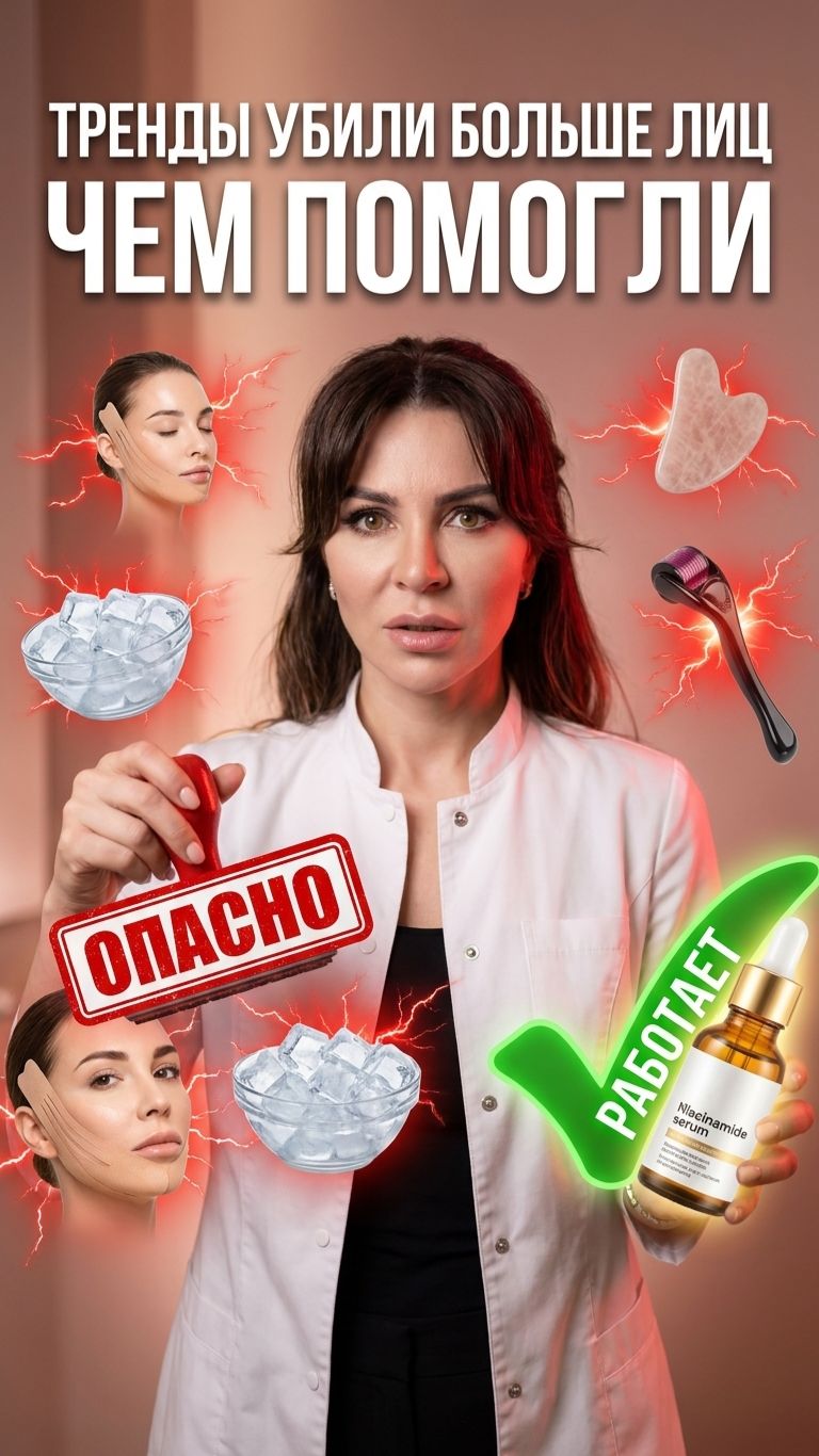 ⚡️ 5 трендов ухода за лицом: что убивает кожу, а что работает