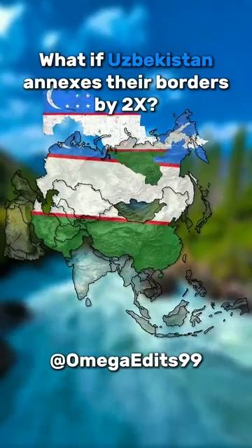 What if Uzbekistan annexes their borders by __ #geography #map #uzbekistan #asia #mapping смотреть онлайн