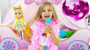Караоке с куклой Ди😍🎤🌈для детей