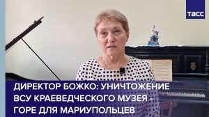 Директор Божко: уничтожение ВСУ краеведческого музея - горе для мариупольцев