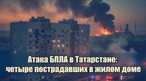 Атака беспилотников на Татарстан поврежден жилой дом, пострадали четыре человека.