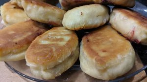 Пирожки на кефире Рецепт без дрожжей и заморочек! Быстрые, вкусные, пышные жареные пирожки с вишней