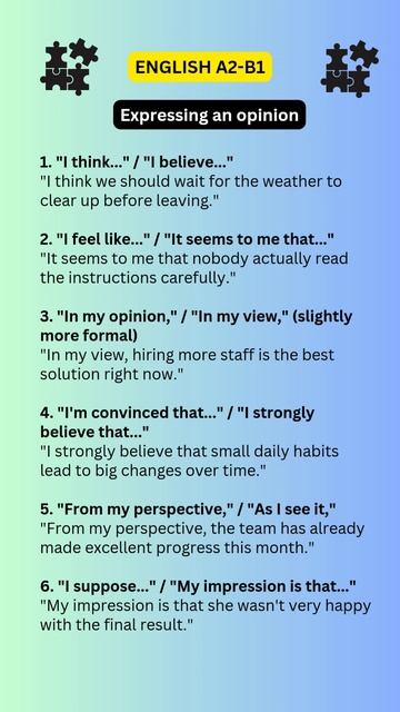 Как выразить мнение на английском - Expressing Your Opinions In English