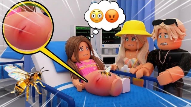 ДОЧКУ ЕВУ УКУСИЛА ОСА🐝😳// ОСЫ В ДОМЕ🤯В БРУКХЕЙВЕН РП🏡В ROBLOX
