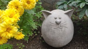 Кот из цемента своими руками Как сделать Садовые фигурки из Цемента для сада и дачи своими руками