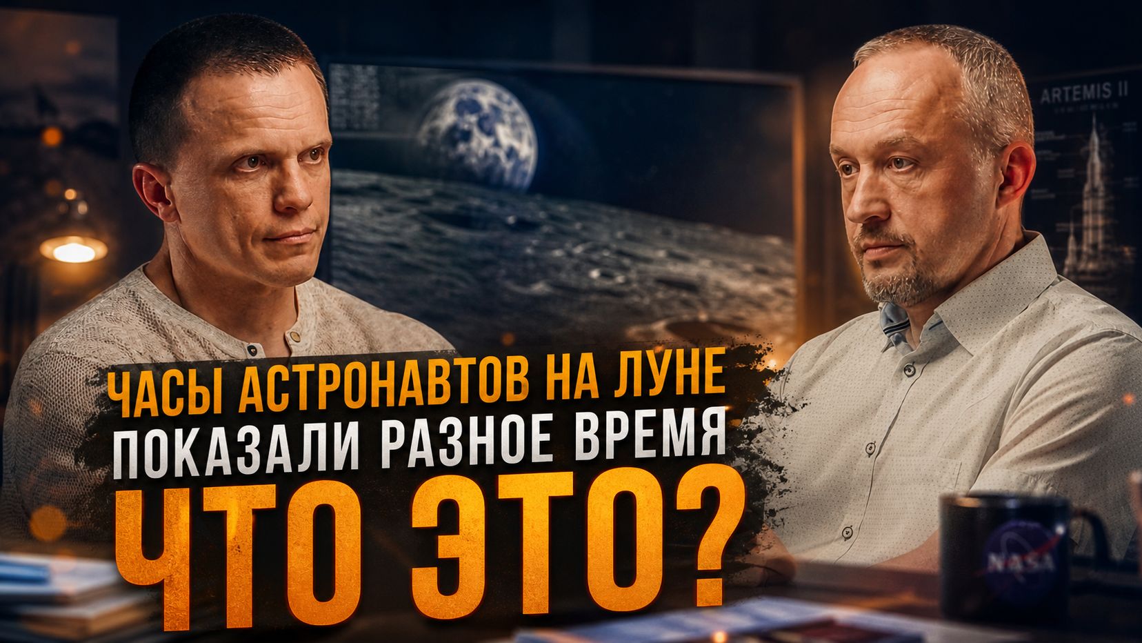ЧАСЫ АСТРОНАВТОВ НА ЛУНЕ ПОКАЗАЛИ РАЗНОЕ ВРЕМЯ — ЧТО ЭТО? | Александр Никитин и Роман Голунов смотреть онлайн