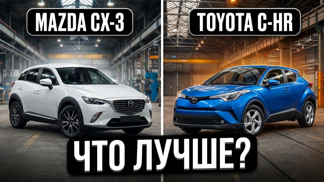 Mazda CX-3 или Toyota C-HR, что выбрать? | Обзор сравнение от РДМ-Импорт #купитьавтобу смотреть онлайн
