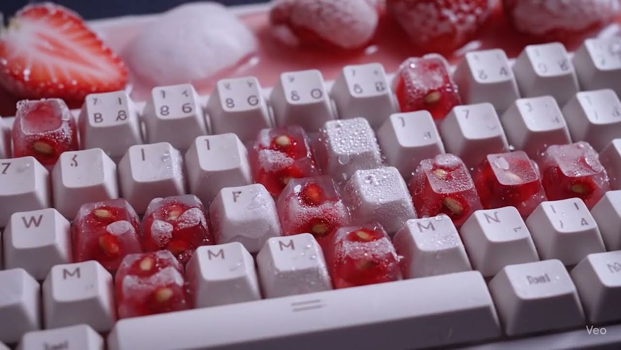Фруктово-медовая реалистичная клавиатура | нажмите и услышите, как фрукты лопаются. АСМР 🎬 Фильмы