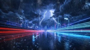 Rainy Night Drive ⛈️ 1 Hour Retro Synthwave BGM for Night Driving ｜ Neon Horizon