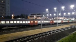 Электропоезд ЭД4М сообщением Захарово-Москва-Курская
