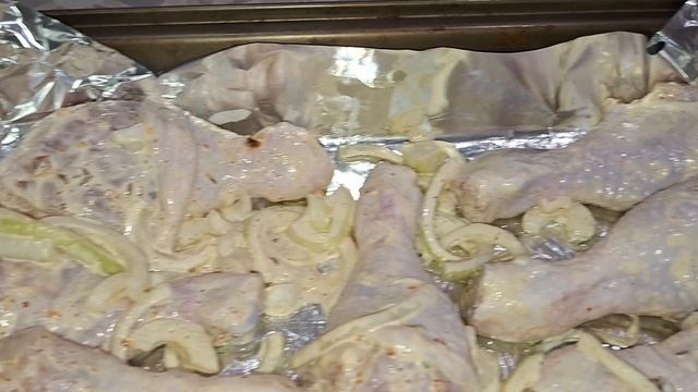 Готовка, пюре с голенью из курицы в духовке