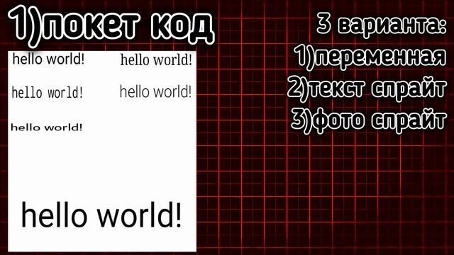 что такое текст и как его создать? [покет код , sobixel, html , python] смотреть онлайн