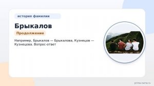 Узнайте все о происхождении, значении и склонении фамилии Брыкалов: исторический обзор и полезные