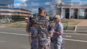 В Мордовии росгвардейцы присоединились к всероссийской акции «Российский триколор»