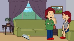 Classic Caillou staples his tongue/Grounded