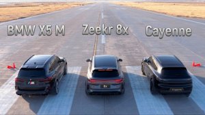 Кто быстрее и сильнее на бездорожье_ BMW X5 M vs Cayenne vs Zeekr 8X