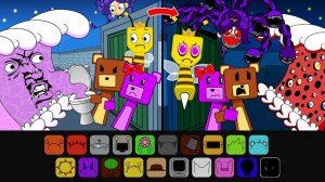 Incredibox Sprunki Retake Sinner Edition: ЛАБИРИНТ ЦУНАМИ, Королева Пчел Патрис, Супер медведь