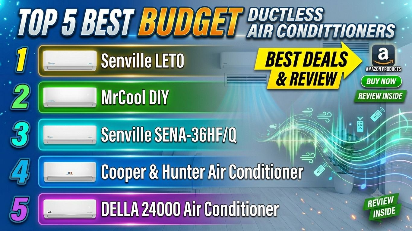 TOP 5 BEST Budget Ductless Air Conditioners смотреть онлайн