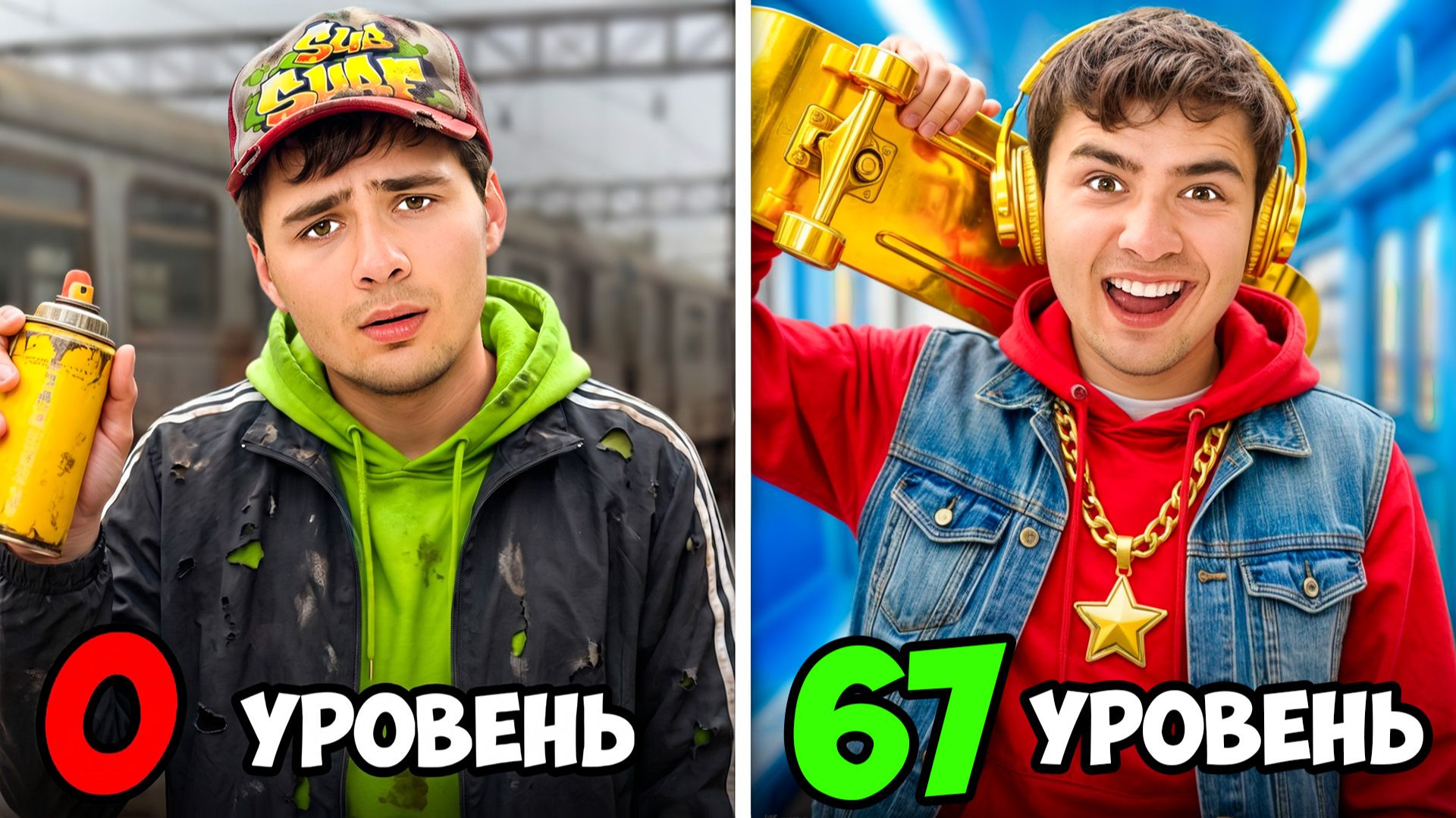 Subway Surfers от 0 до 67 уровня ! смотреть онлайн