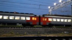 Электропоезд ЭД4М сообщением Петушки-Москва-Курская