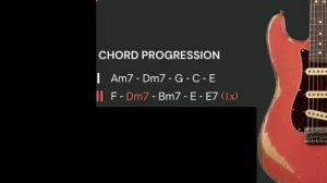 Latin Groove Guitar Backing Track in Am