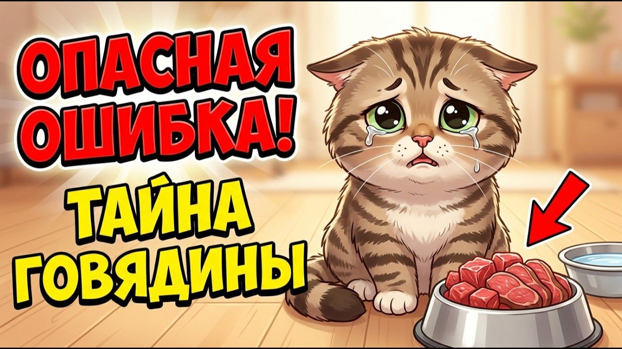 Почему говядина может быть опасна для кошки？ Секреты питания