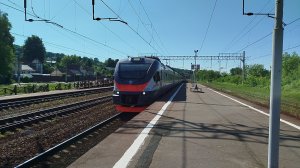 «С днём России!» Электропоезд ЭП2Д-0157 ЦППК станция Яхрома 5.06.2026