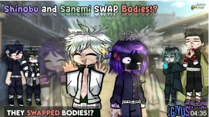 𝙆𝙉𝙔, 🔄Shinobu And Sanemi Swap Bodies!?🔄, Gl2 X Demon Slayer, Ft. Some Hashiras
