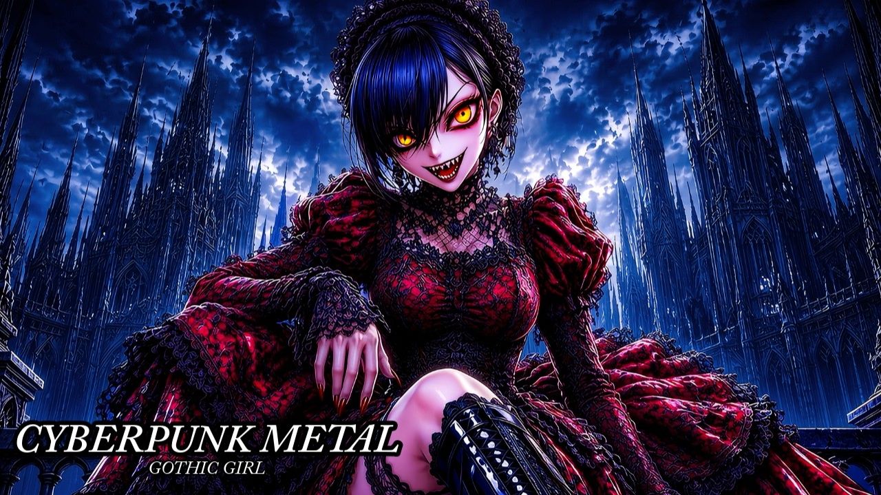 Dark Gothic Girl Cyberpunk Metal Sweet Calamity Work BGM смотреть онлайн