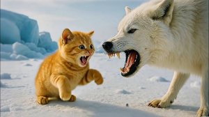Затерянный во времени котенок отправился на Северный полюс, мама-кошка от беспокойства плакала #День