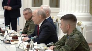 Началась встреча Президента с военнослужащими – участниками специальной военной операции