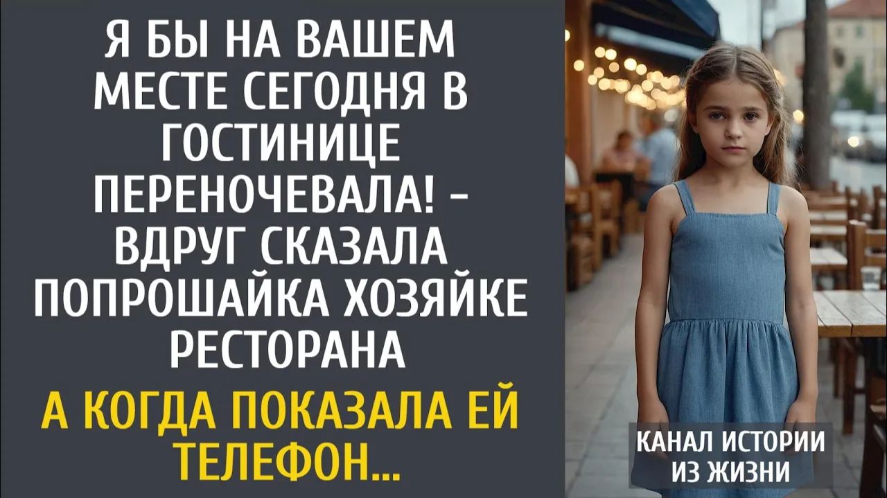 Истории из жизни: Я бы на вашем месте сегодня в гостинице переночевала! - вдруг сказала попрошайка… смотреть онлайн