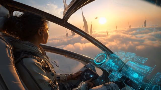 Golden Cities of 2126 (4K) ｜ Luxury Sci-Fi Soundscape Journey