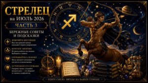 🌿 Стрелец на июль 2026 — бережные советы и подсказки