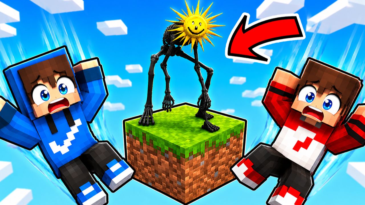 😱 МЫ ЗАПЕРТЫ на ОДНОМ БЛОКЕ С САНМЕНОМ В МАЙНКРАФТЕ! смотреть онлайн